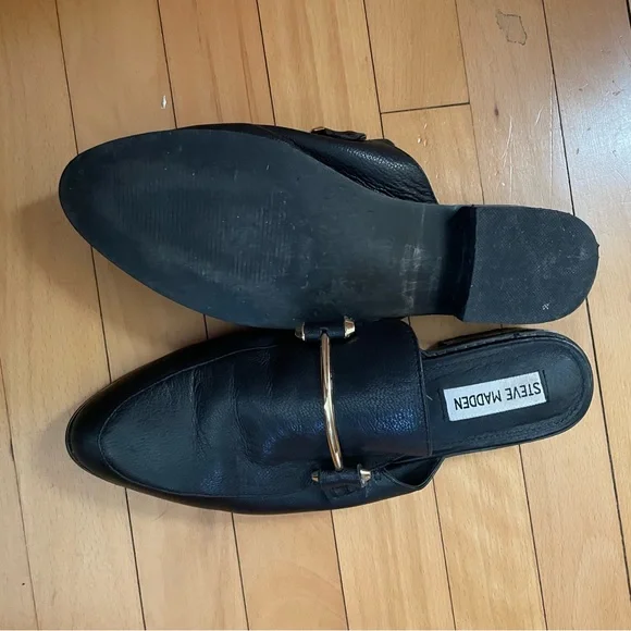 Steve Madden slip on mules size8 Laaura leather upper. - Picture 2 of 4